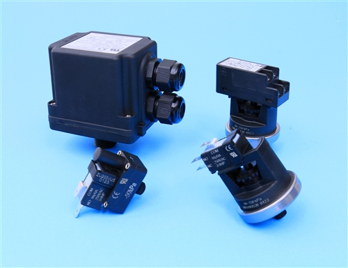 The Complete line of JPCI Pressure & Air Switches offered.